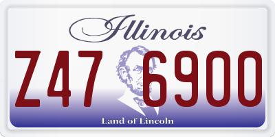IL license plate Z476900