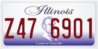 IL license plate Z476901
