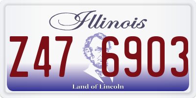 IL license plate Z476903