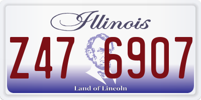 IL license plate Z476907