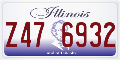 IL license plate Z476932