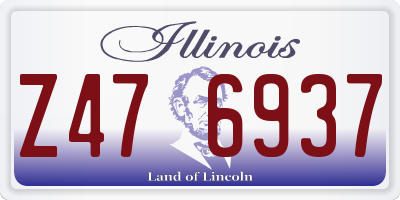 IL license plate Z476937