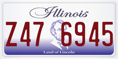 IL license plate Z476945
