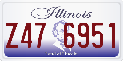 IL license plate Z476951
