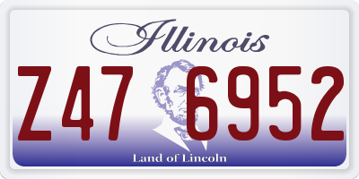 IL license plate Z476952