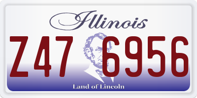 IL license plate Z476956