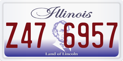 IL license plate Z476957