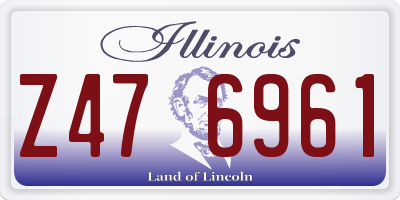 IL license plate Z476961