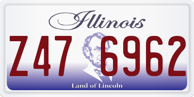 IL license plate Z476962