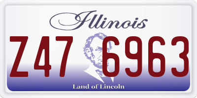 IL license plate Z476963