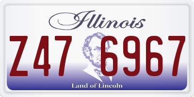 IL license plate Z476967