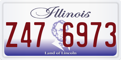 IL license plate Z476973