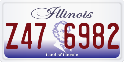 IL license plate Z476982