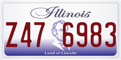 IL license plate Z476983