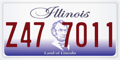 IL license plate Z477011