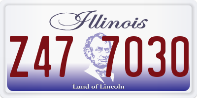 IL license plate Z477030