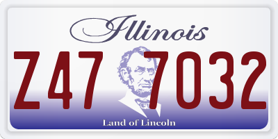 IL license plate Z477032