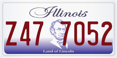 IL license plate Z477052