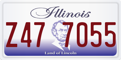 IL license plate Z477055