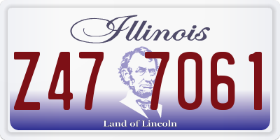 IL license plate Z477061
