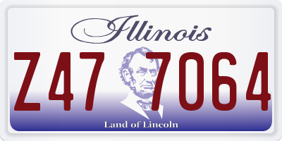 IL license plate Z477064