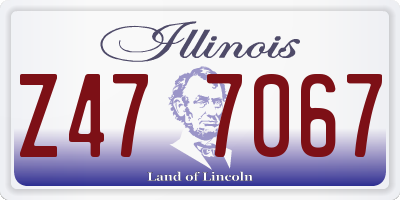 IL license plate Z477067