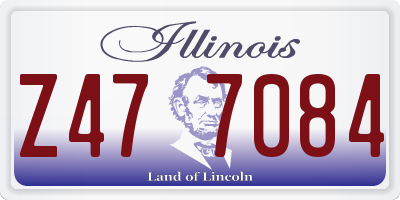 IL license plate Z477084