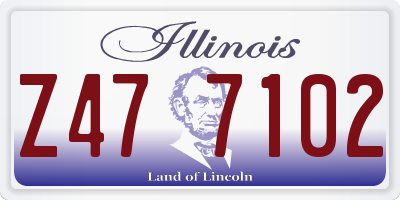 IL license plate Z477102
