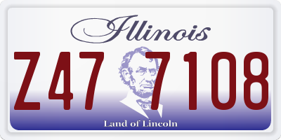 IL license plate Z477108