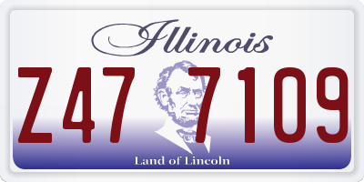 IL license plate Z477109