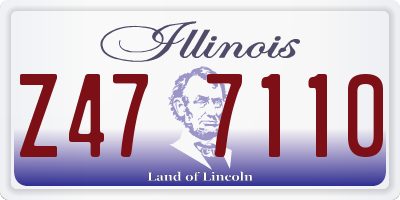IL license plate Z477110