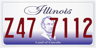 IL license plate Z477112