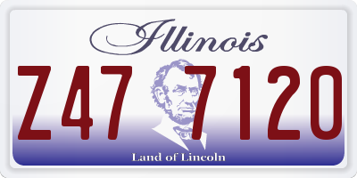 IL license plate Z477120