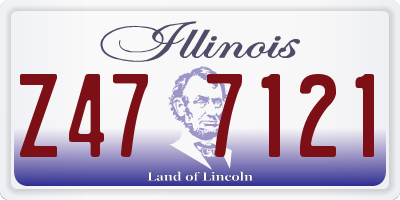 IL license plate Z477121