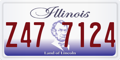 IL license plate Z477124