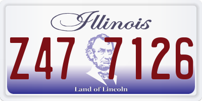 IL license plate Z477126