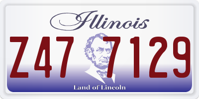 IL license plate Z477129