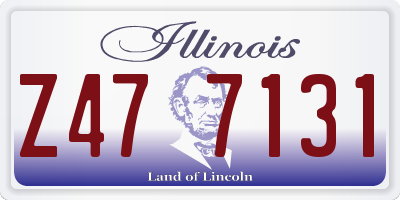 IL license plate Z477131