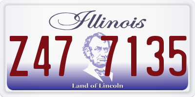 IL license plate Z477135