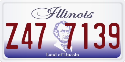 IL license plate Z477139