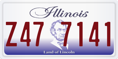 IL license plate Z477141