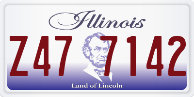 IL license plate Z477142