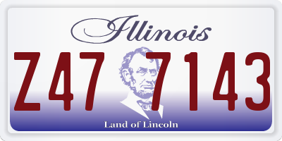 IL license plate Z477143