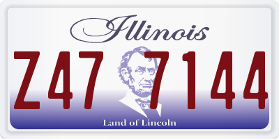 IL license plate Z477144