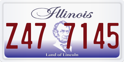 IL license plate Z477145