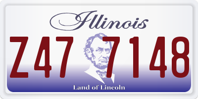 IL license plate Z477148