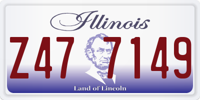 IL license plate Z477149