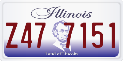 IL license plate Z477151