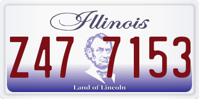 IL license plate Z477153