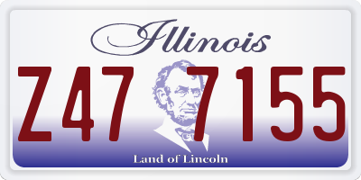 IL license plate Z477155